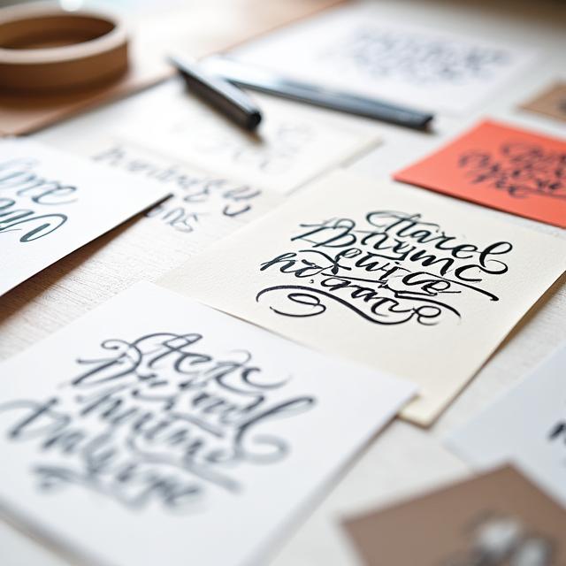 Portfolio de lettering personalizado